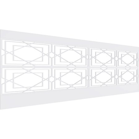 Ekena Millwork 32"H x 94 1/2"W Lakewood PVC Wainscot Paneling Kit WPK32X94LWD